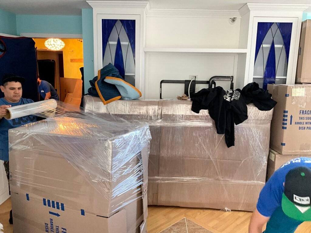 Protected items prepared for long-distance moving