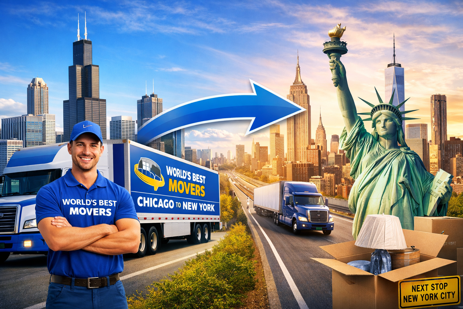 Chicago to New York City movers - World’s Best Movers