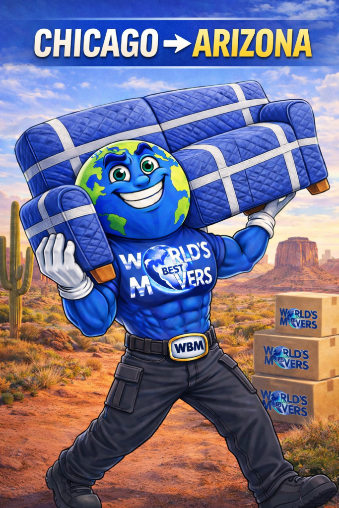 Chicago to Arizona moving services by World's Best Movers