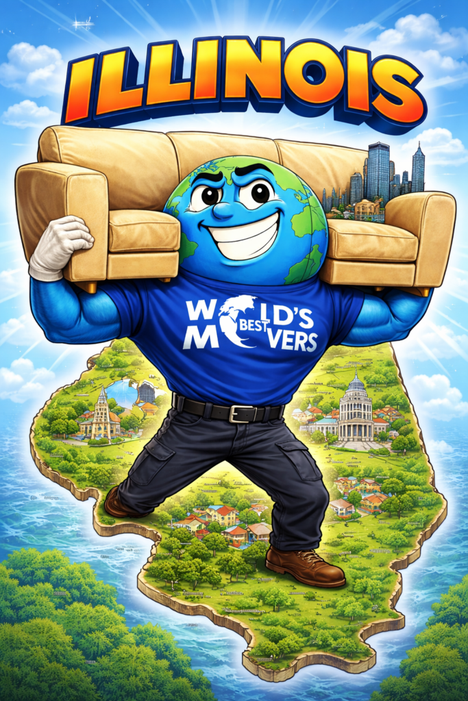 World's Best Movers Illinois mascot