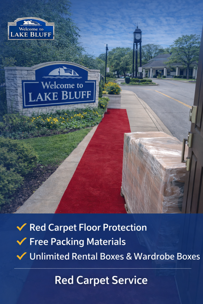 Lake Bluff movers red carpet service by World's Best Movers