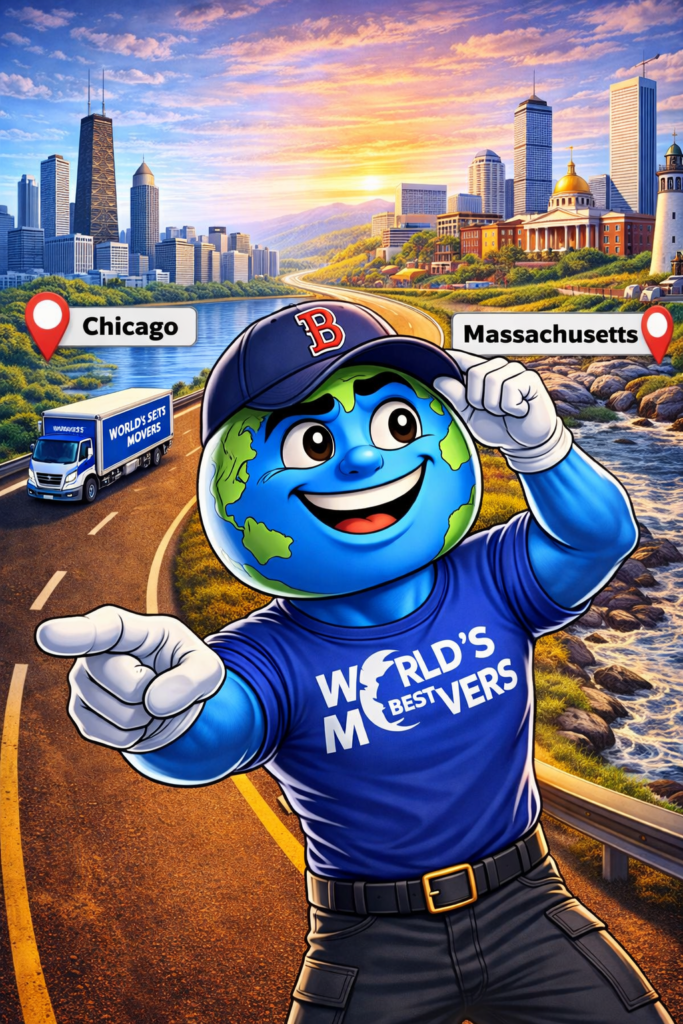 Massachusetts mascot for World's Best Movers