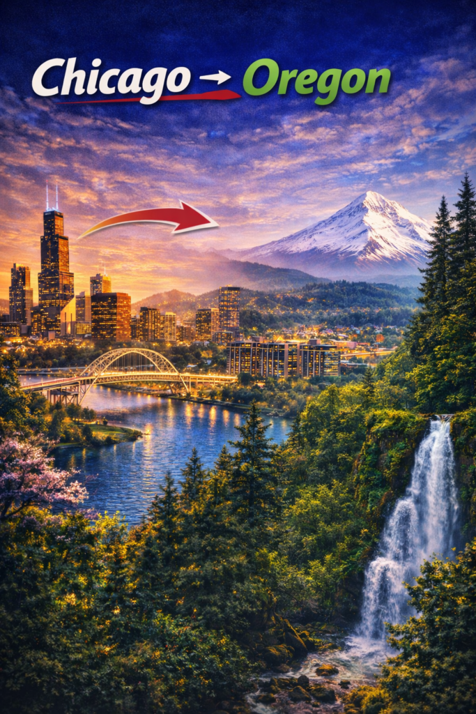 Chicago to Oregon movers